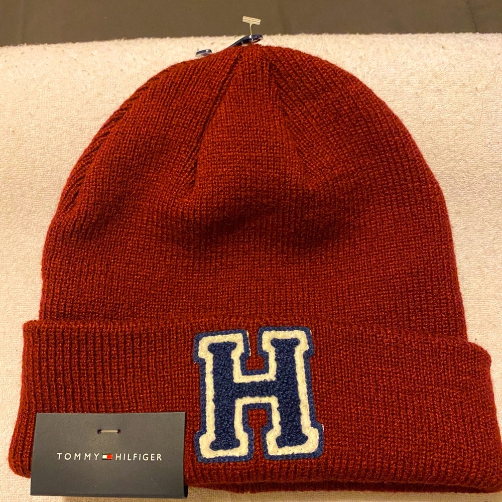 Tommy Hilfiger Beanie - NWT - letterman style